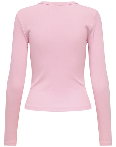 Only - ONLVal Life O-Neck Langærmet Top - Romance Rose